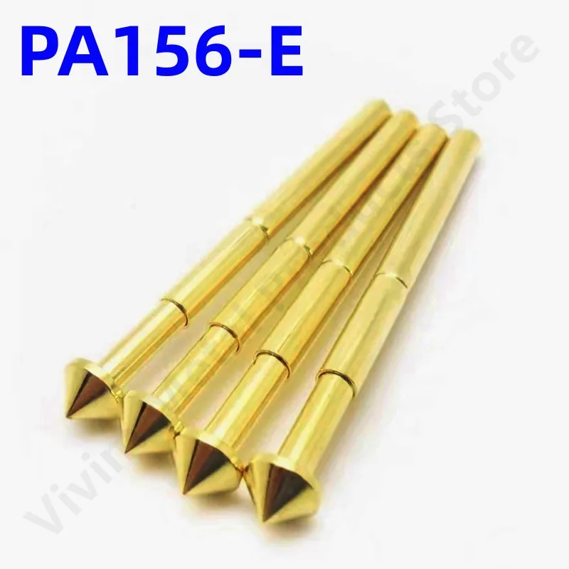 

100PCS PA156-E Spring Test Probe PA156-E2 Test Pin Pogo Pin P156-E2 Brass Metal P156-E 34mm Dia 2.36mm Head 4.0mm PCB Test Tool