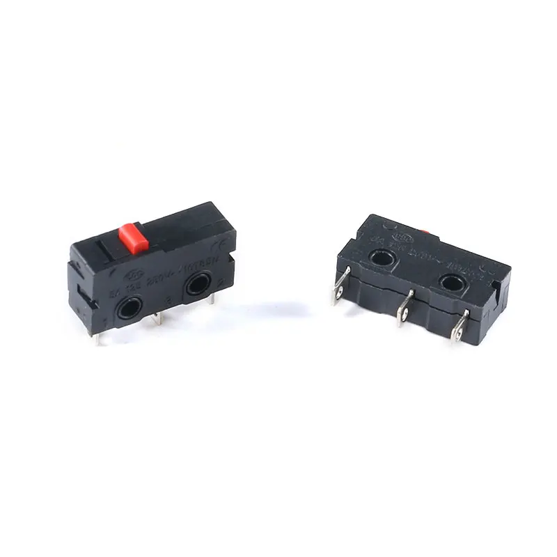 100Pcs Long Foot Micro Switch 3Pin NO/NC Mini Limit Switch 5A 250VAC KW12-A Snap Action Push Micro Switches