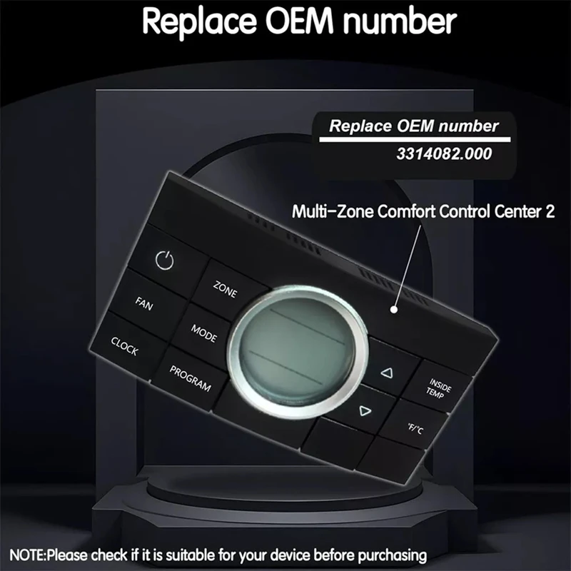 AA81- 3314082011   サーモスタット温度制御パネル RV サーモスタットマルチゾーンコンフォートコントロールセンターサーモスタット 10 ボタン
