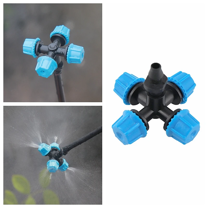 5 Pcs Garden Irrigation Atomizing Sprinkler Head 1/4