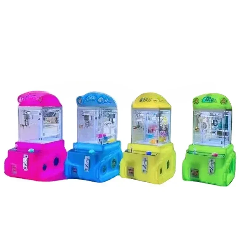 Mini Coin-operated Tanks Man Kids Claw Crane Gift Game doll Machine for indoor Sport Amusement