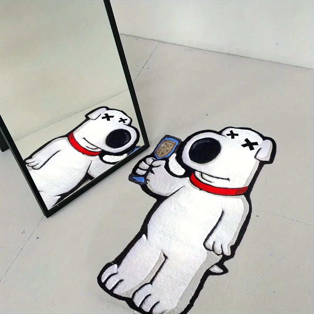 VIKAMA Cartoon Bear Carpet Irregular Carpet Full Body Mirror Carpet Rug For Bedroom Live Room Soft Bedside Rug Home Decoration