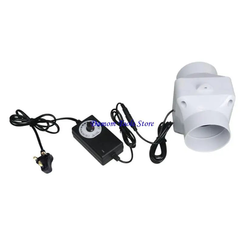 57BE Strong 75mm PVC Fan Pipeline Fan Fan Fan Fan For Kitchen and Bathroom and Factory Use