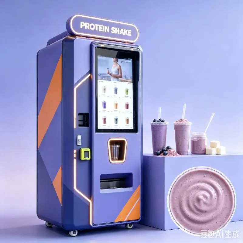 Customized Protein Shake Vending Machine Touch Screen Protein Beverage Machine Intelligent Dispensing Fitness Equipment