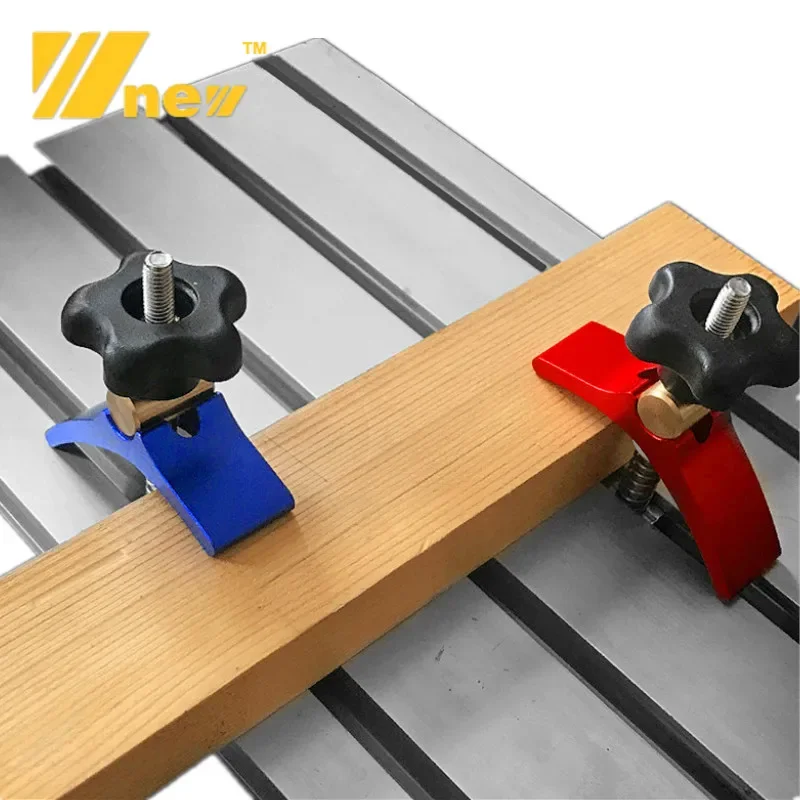 19/20# T Slot Clamping Blocks CNC Wood Laser Engraver T-track Pressure Plate Woodworking Router Table Fixed Plate