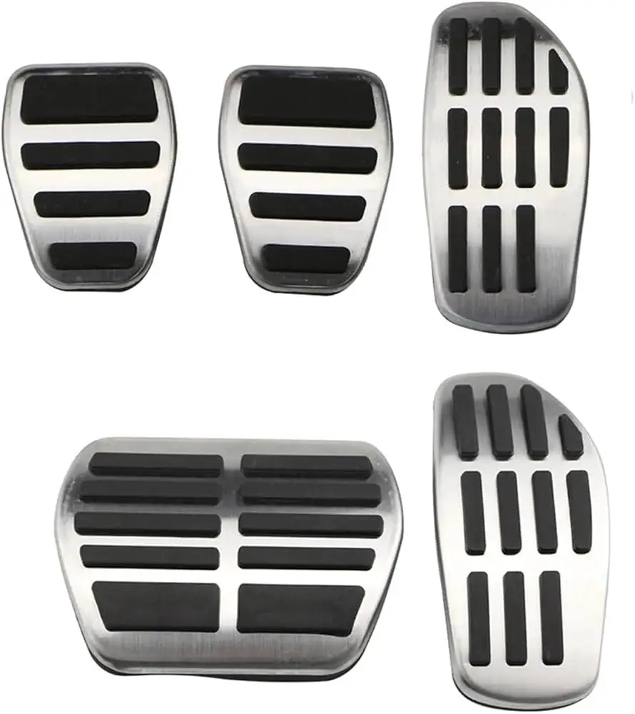 For Nissan Pulsar Tiida C13 Car Foot Pedals Stainless Steel Rest  Accelerator Tray Brake No Drilling Pedal Cover Pads Part