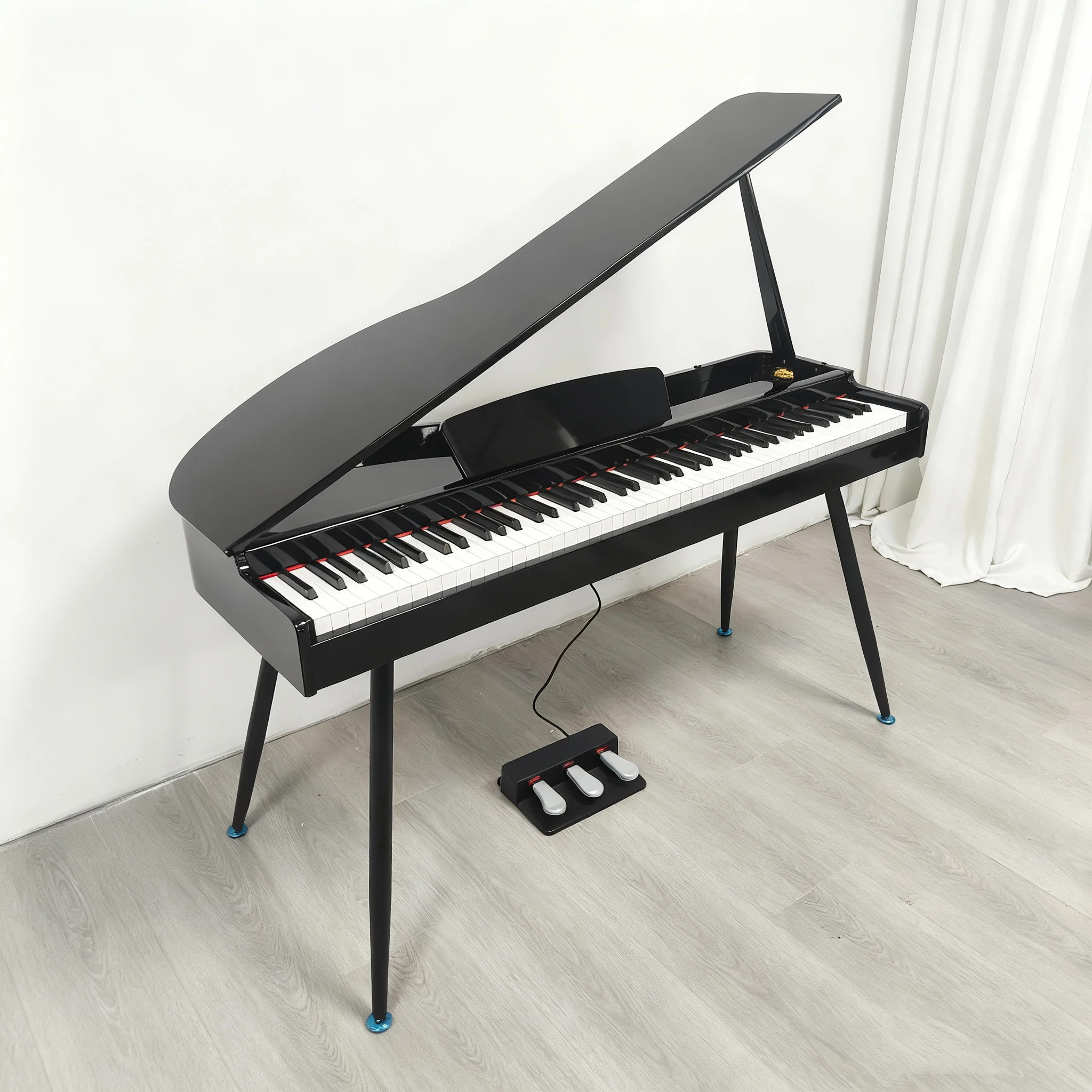 Y‑850 Small Size Grand Digital Piano 88‑Keys Hammer Action Painted Surface Wooden Keyboard for Home Professional