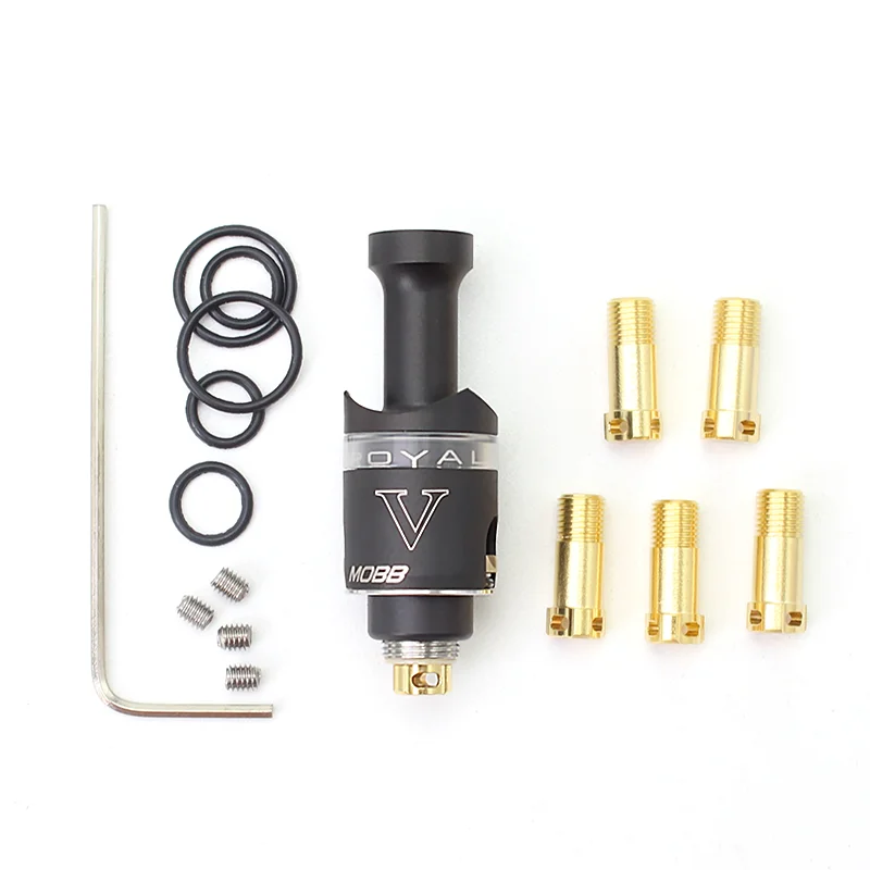 Sxk Stijl Mobb V Rba Brug Tank 316ss Voor Bb Doos/Billet Doos Mod Kit Met Decoratieve Ring 6 airpin Ring Rba Vape Damp Vaporizer