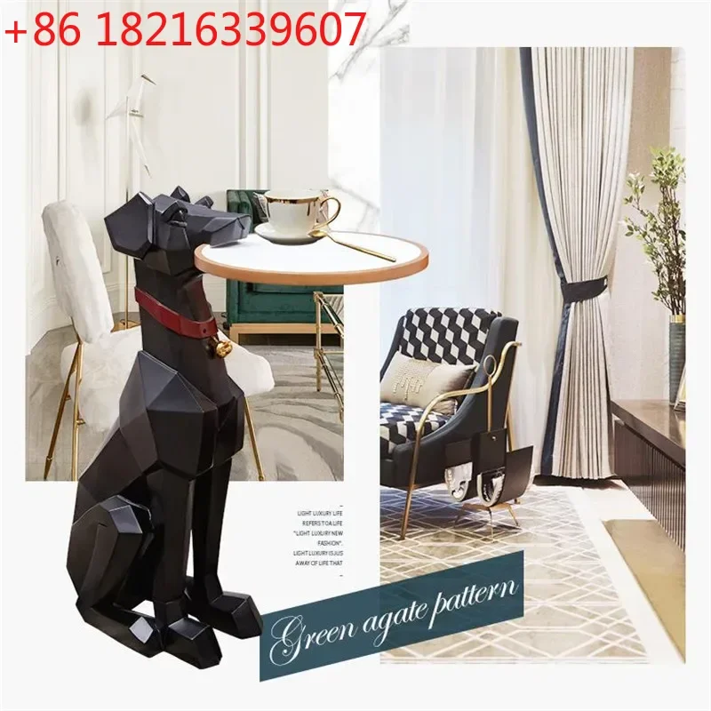 

[VIP] Nordic Light Роскошный стол для собак, украшение для пола, доберман, гостиная, диван, домашний декор, животное, черный, синий, коробка для салфеток, хранение