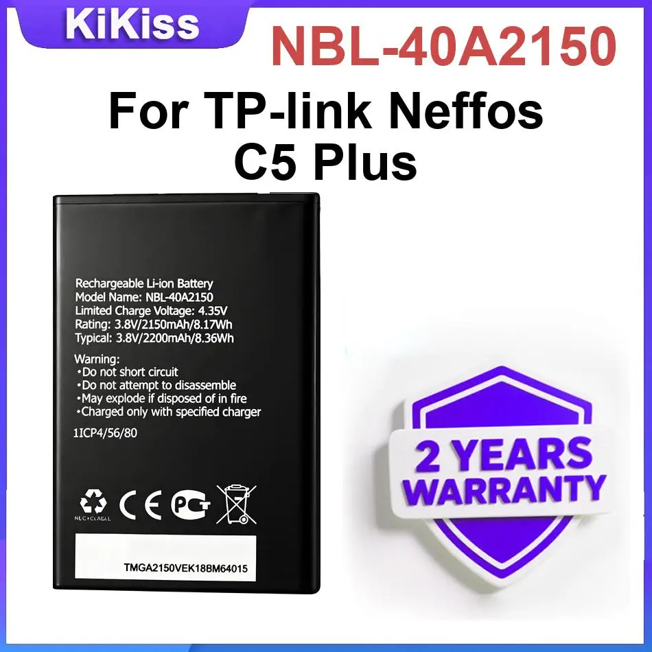 Mobile Phone Battery NBL-40A2150 For TP-link Neffos C5 Plus High-Performance Batteries