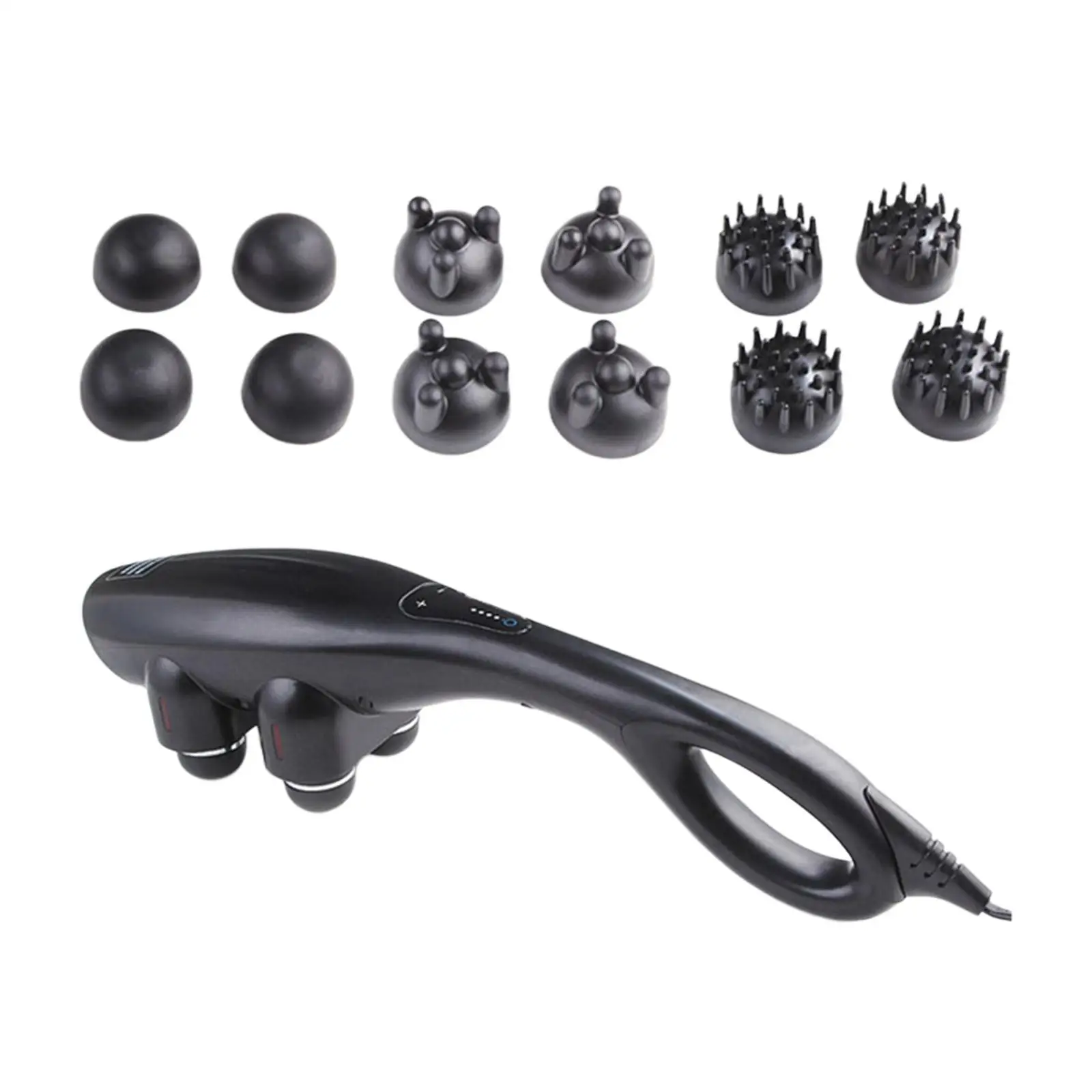Black Electric Massage Machine Easy to Use Durable Relaxation Handheld Neck Back Massage 4 Modes for Hips Arm Neck Full Us