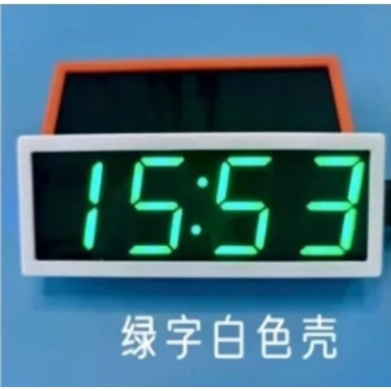 NTP خدمة الوقت مزامنة الوقت التلقائي 0.8 بوصة أنبوب رقمي LED وحدة الساعة يعتم ذكي