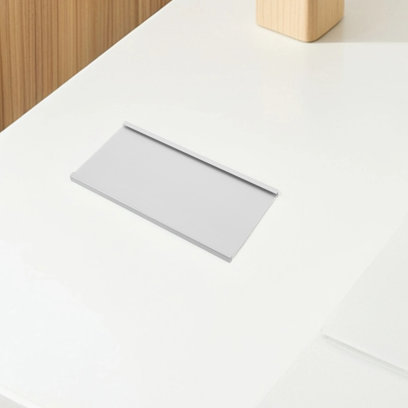 

Workstation Sign Door Name Plate Aluminum Cards Blank Alloy Staff Desk Plaque Business