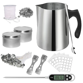 Candle Making Starter Kit Supplies Including Candle Make Pouring Pot Sticker Candle Wick…