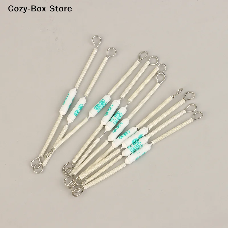 [ZY]10 PCS Fuse Magicom 165 Degrees 10 Amperes / Pius Rice Cooker + Heat Resistant Sleeve Rice Cooker Fuse[ZY]