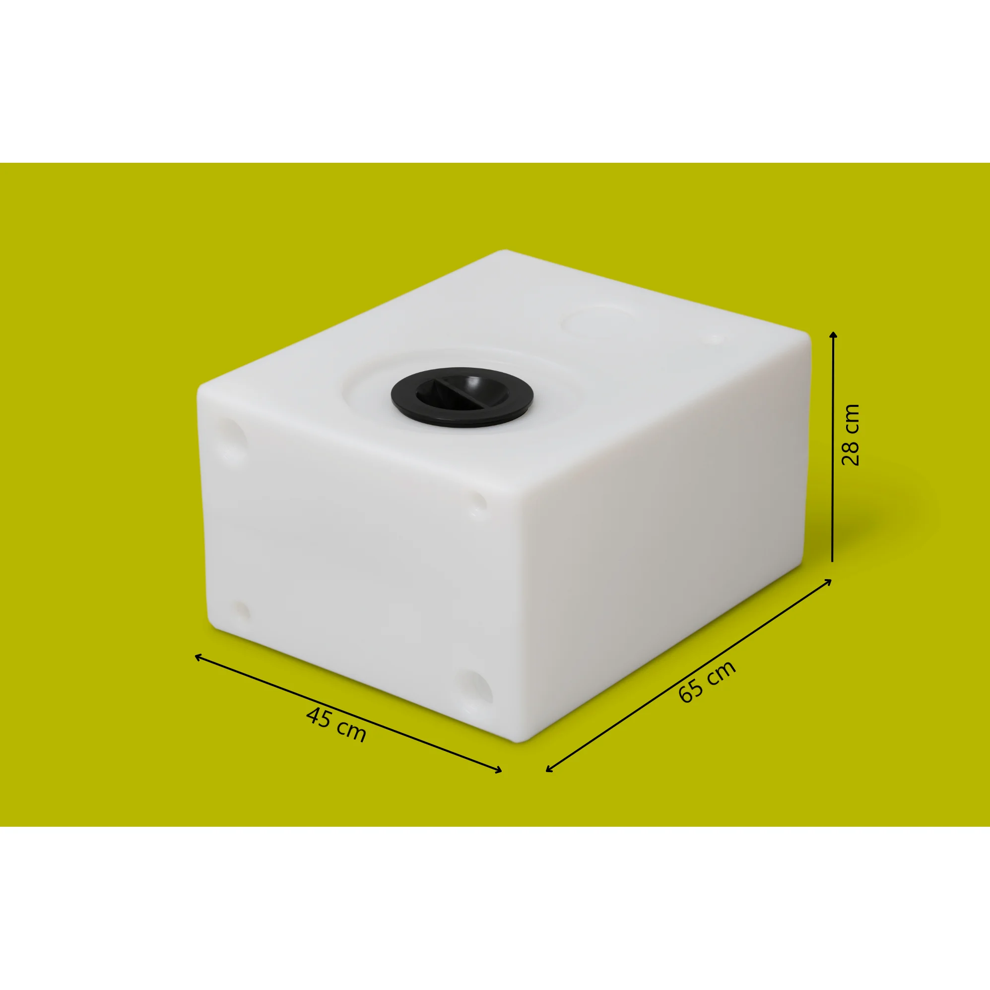 HDPE Portable White Water Tank, Fresh & Grey Water Storage Container for RV Caravan Camper Van