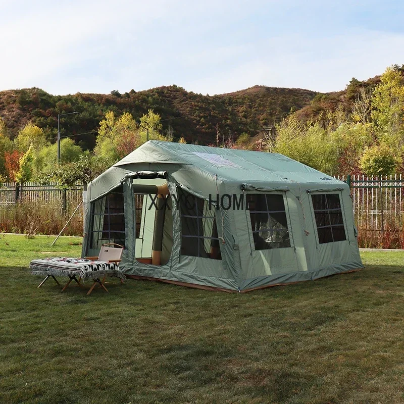 

European Style Folding Gazebos Large Space Outdoor Awning Camping Inflatable Canopy Tent Thickened Patio Portable Pergola Tent