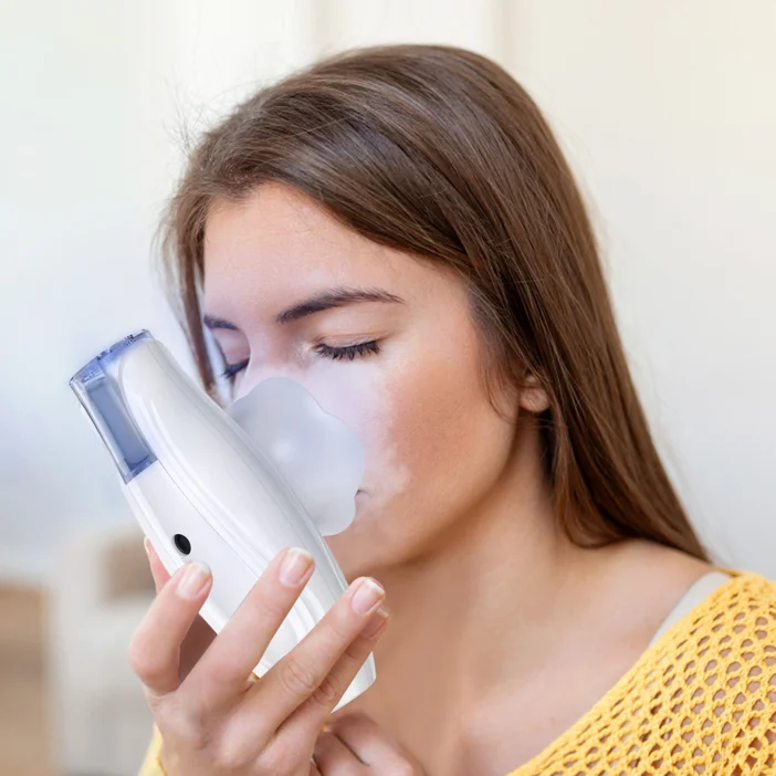 

Beauty Portable USB Rechargeable Heated Nano Ionic Mist Sprayer Home Facial Skin Care Cordless Warm Facial Steamer