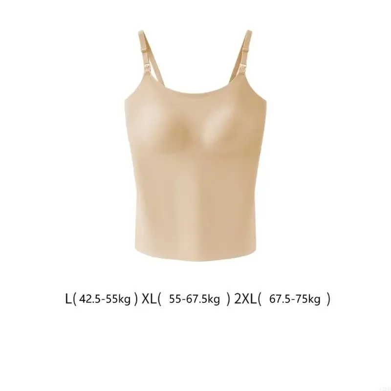 قميص داخلي ناعم للرضاعة من نسيج النايلون الحراري، مريح ومشبك للأسفل، مريح للحمل وبعد الولادة 15UB #3