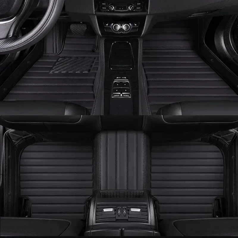 Stripe Style Car Floor Mats for Suzuki Kizashi 2010-2019 Jimny 2018-2019 Ignis 2017-2019 Car Accessories Artificial Leather
