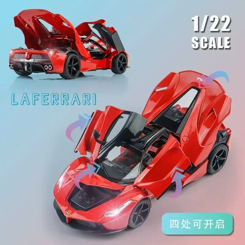 1:22 Ferraris Laferrari FXX K lega auto giocattolo diecast e veicoli giocattolo collezione di modelli di auto giocattoli per auto per bambini A391