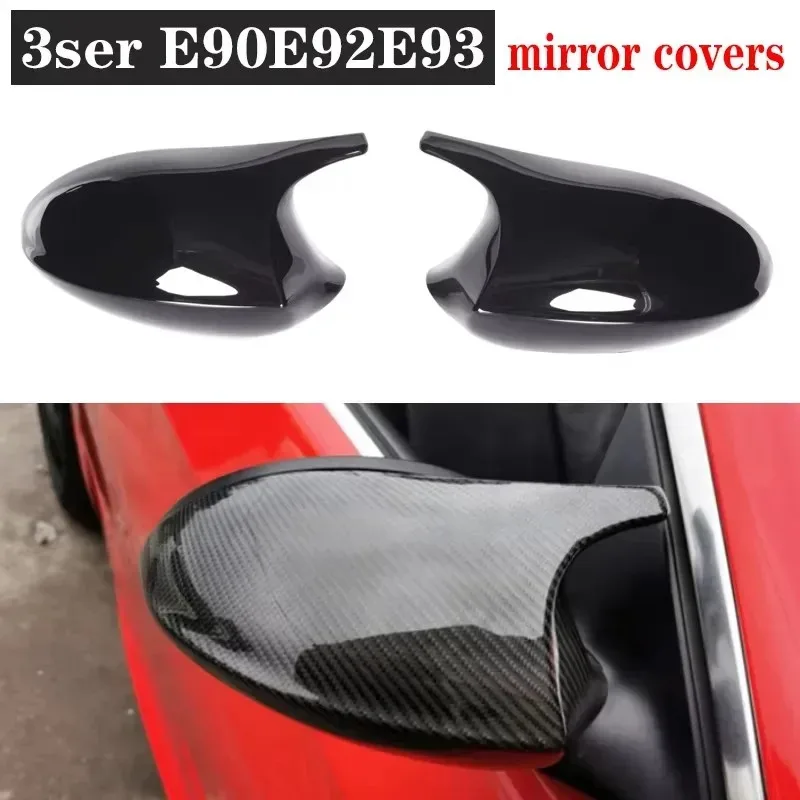 

For BMW 3 Series E90 E92 E93 320i 330i Upgrade Shells Rearview Cap High-quality Real Carbon fiber rear view mirror case cover