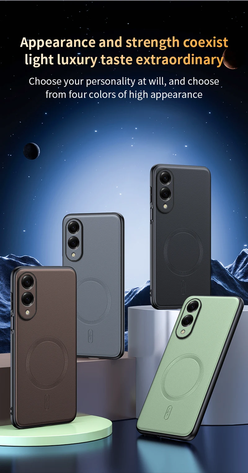 Für Samsung S25 Edge Hülle Magnetische Leder-Schutzhülle Für Samsung S25 Edge Anti-Fingerabdruck Rutschfest PC+TPU – Detail 7