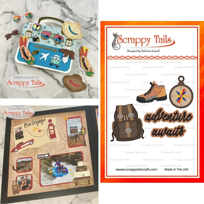 International Suitcase Badges Metal Cutting Dies and Stamps Stencil DIY Scrap Booking Card Stencil Paper Cards Handmade Album