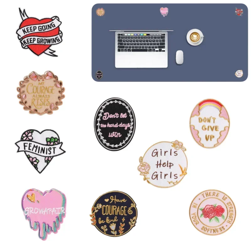 Clothing ironing patches, sewing supplies, round badges, DIY women's clothing, coats, hats, T-shirts, refrigerators, backpacks