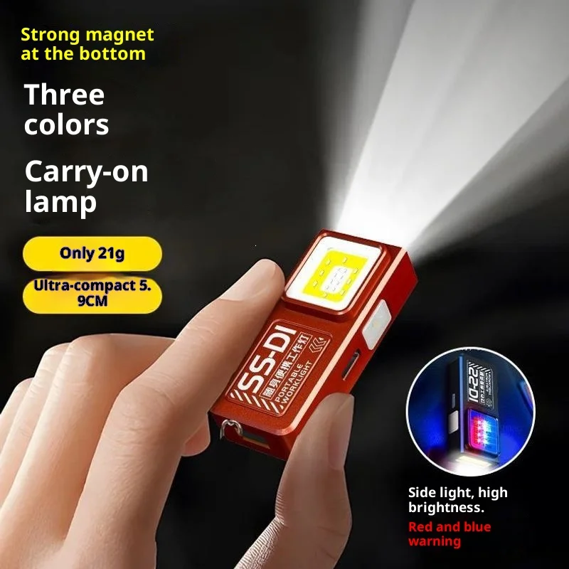COB LED Flashlight Rechargeable Powerful Work Light with Clip Magnet Waterproof Camping Walking Pocket Lamp Portable Lights