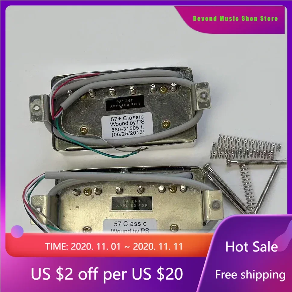 

Beyond Music Shop Store-Guitar Pickups Alnico II Humbucker Pickups '57 Classic And '57 Classic Plus 4C Wire Nickel 1 Set