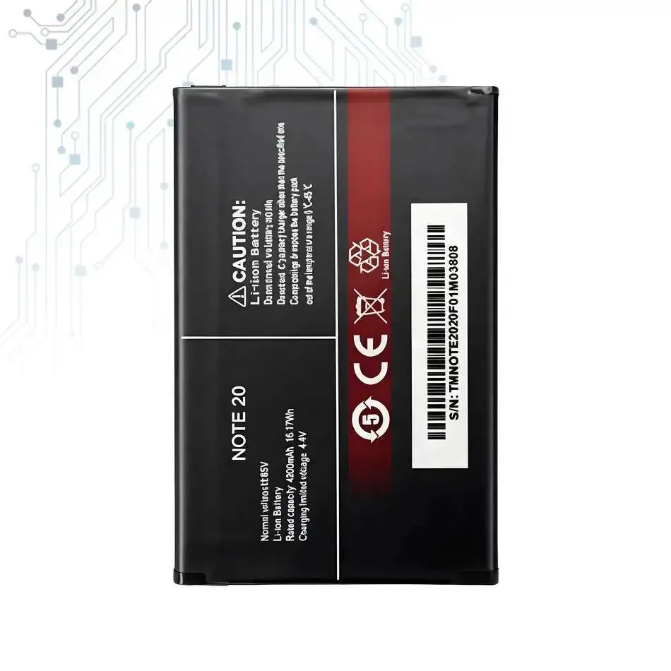 بطارية هاتف محمول بديلة ممتازة بقدرة 4200 مللي أمبير في الساعة Note20 لهاتف Cubot Note 20 Pro