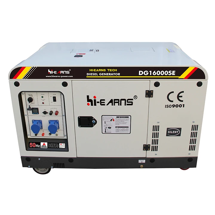 Hiearns  12KW/15kva Diesel Generator Silent Household Use, Low Noise 2V98 Twin Cylinder Engine