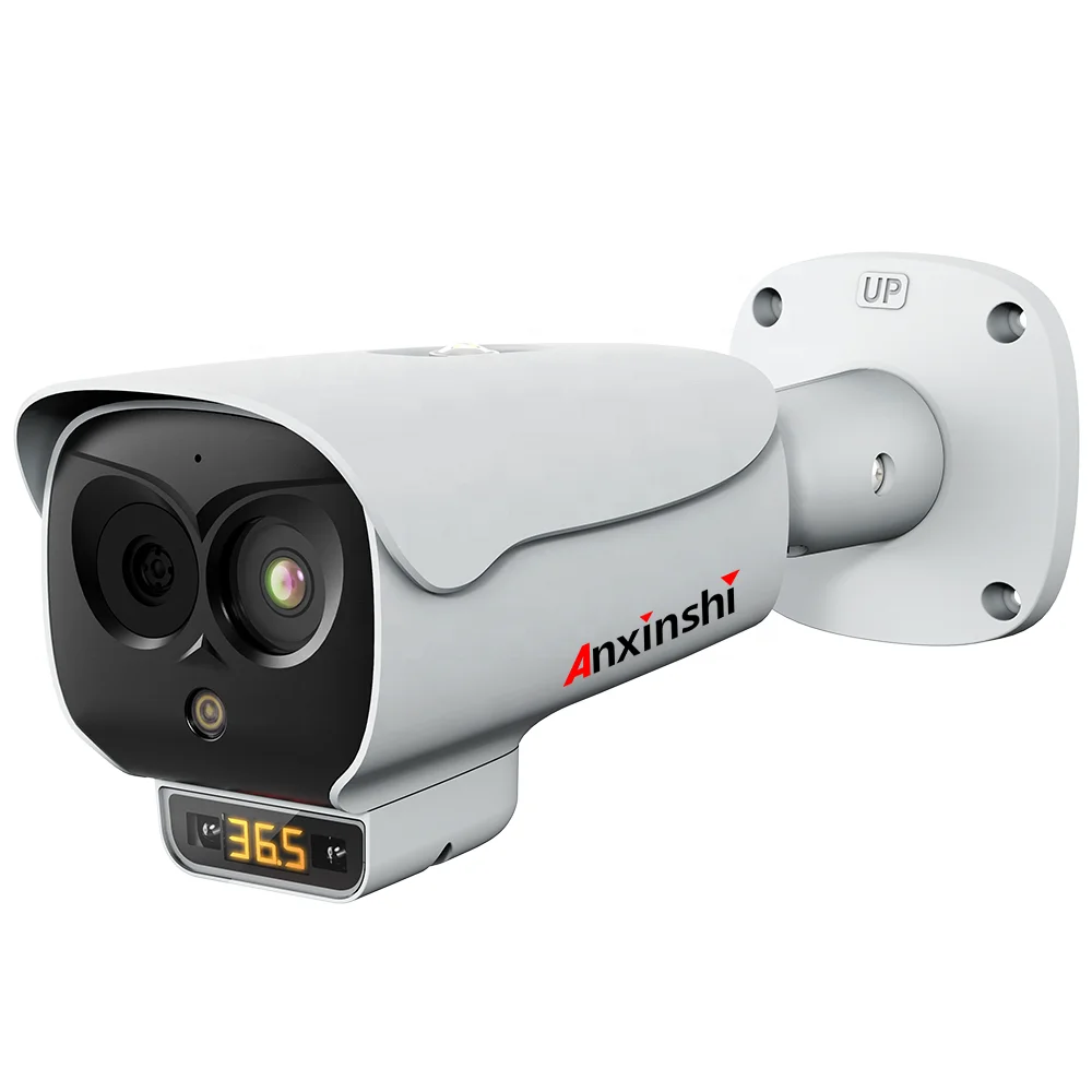 Anxinshi Dual Spectral 5MP Network Bullet Camera Voice Warning AI Thermal Camera