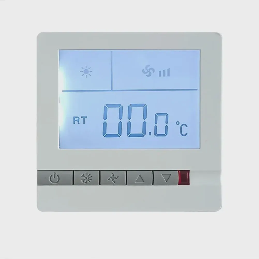 Thermostat Panel Switch for Central Air Conditioning Systems with Ventilation Function and Precise Temperature Regulation