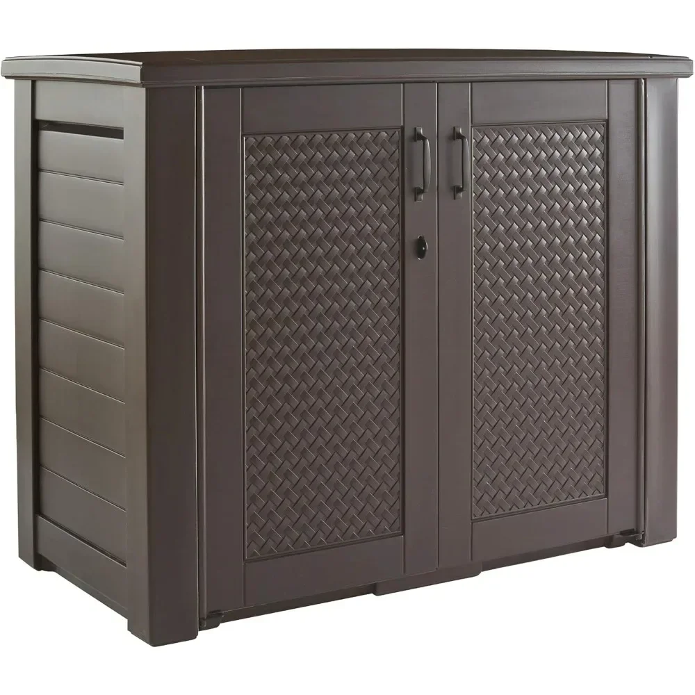 

Outdoor Storage Cabinet, Weather Resistant, Organization for Home/Backyard/Toys/Garden Tools/Porch/Patio Cushions, Deck Box