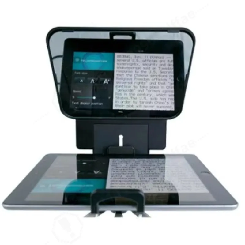 11 Inch Portable Teleprompter, with App Remote Control, for Smartphone & DSLR Camera, Video Recording, Live Broadcast Content