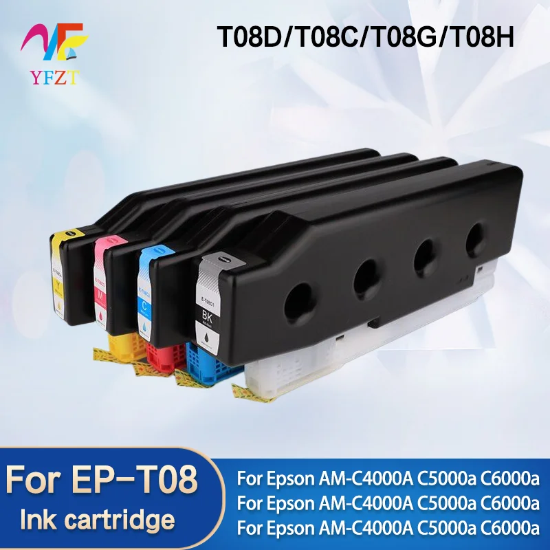 

For EPSON T08C T08D T08H T08G Ink cartridge WIth chip For EPSON AM-C4000A C5000a C6000a C4000 C5000 C6000 printer T08G1 T08H1