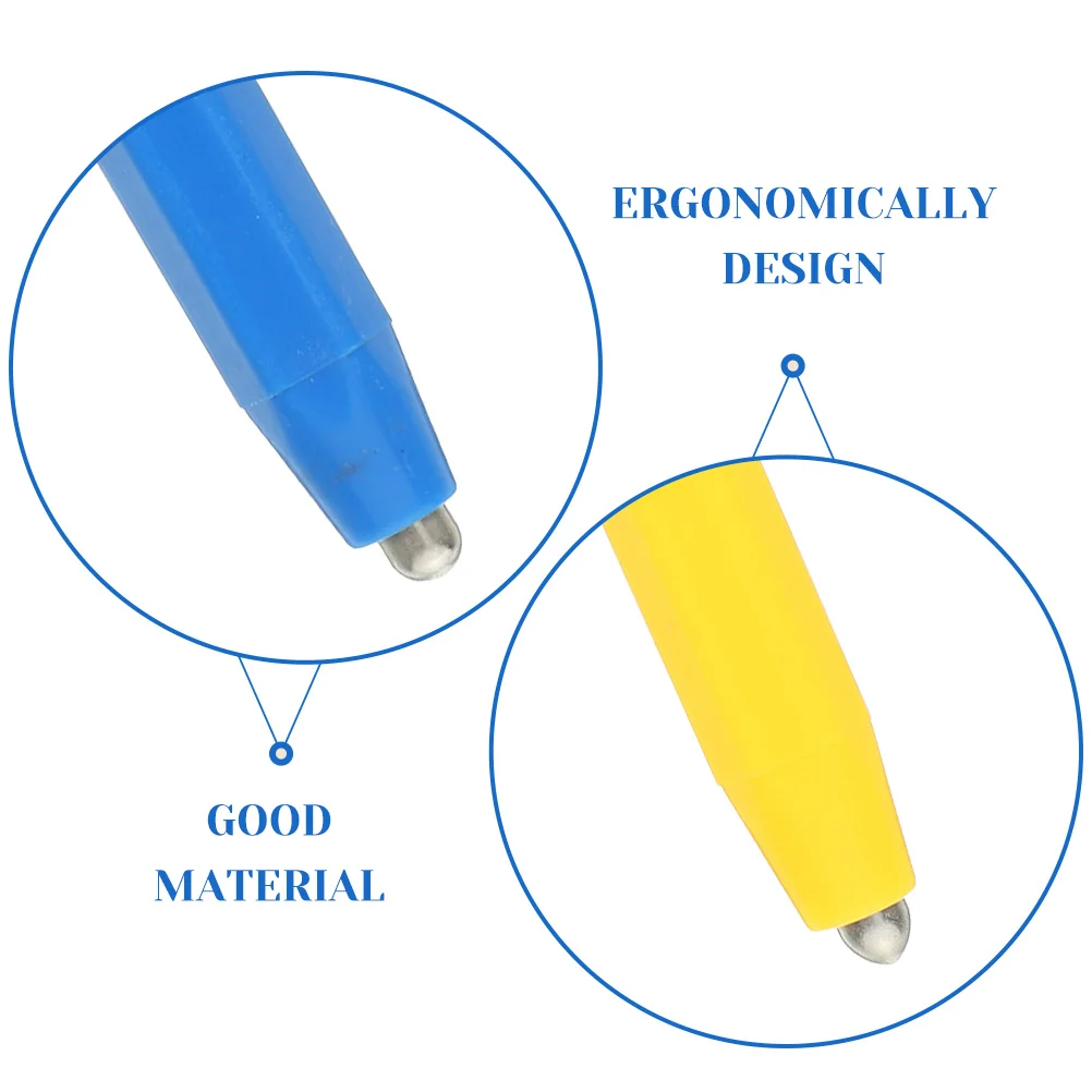 

4pcs Magnetic Drawing Pen Replacement Blue Yellow Sturdy Safe Comfortable Hold Educational Toy Pens Board Game Accessories
