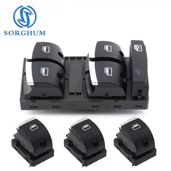 4F0959851J 全新主控開關電動車窗升降按鈕,適用於Audi Q7 A3 S3 A6 S6 按鈕控制台 4F0 959 851 H/J/G 8 最佳銷售 奧迪A6 C6按鈕 - №4