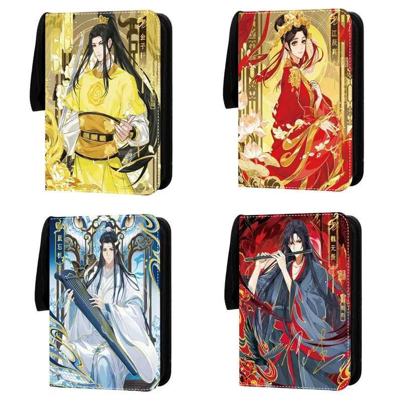 400/900Pcs Mo Dao Zu Shi Card Binder Book Folder Zipper PU Leather Card Album Waterproof Anime Game Card Collection Toy for Kids