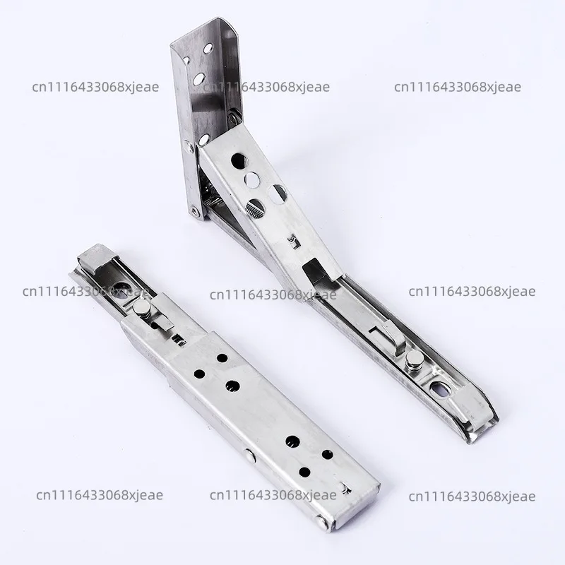 Stainless steel F-type load-bearing bracket baffle wall bracket folding triangular bracket thickened shelf support wholesale