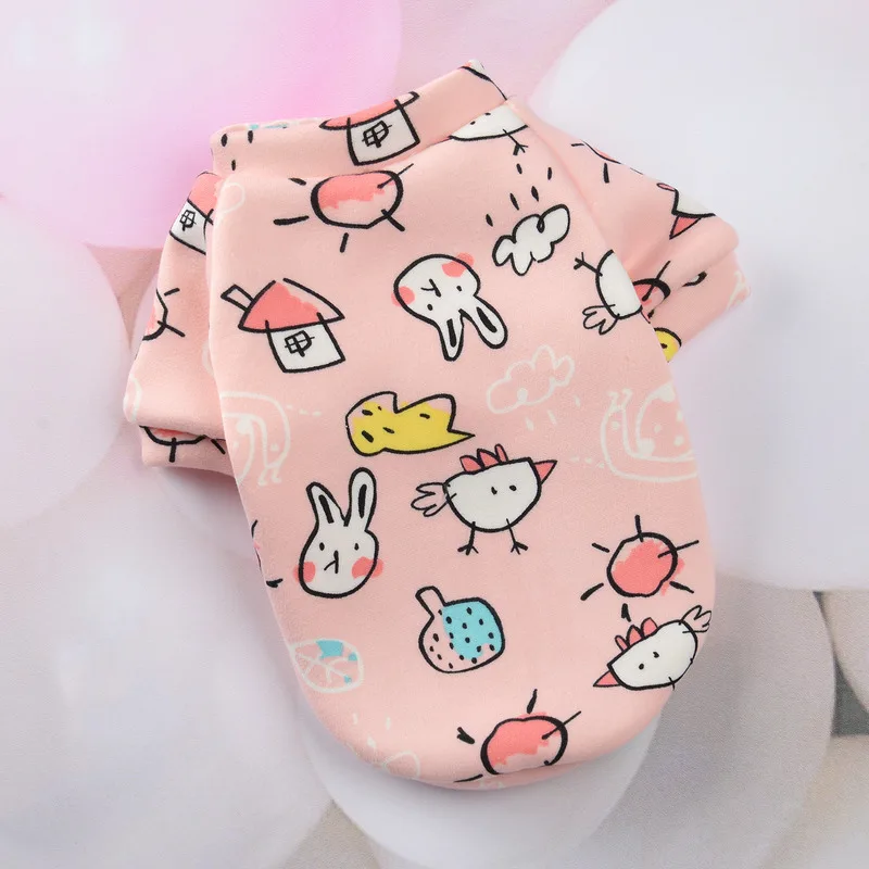 Puppy Hoodie Jacket Winter Warm Pet Clothes Bulldog Chihuahua Shih Tzu Sweatshirt Puppy Cat Pullover Dog Clothes