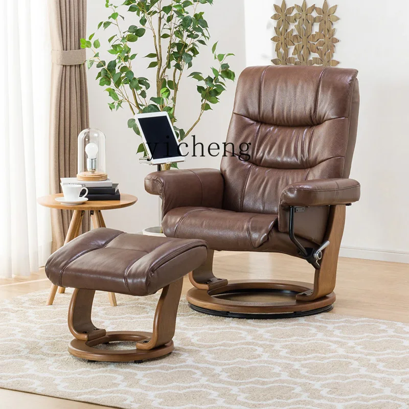 

Tqh Furniture Luxury Leather Sofa Chair Lounge Chair Seat Lazy Recliner