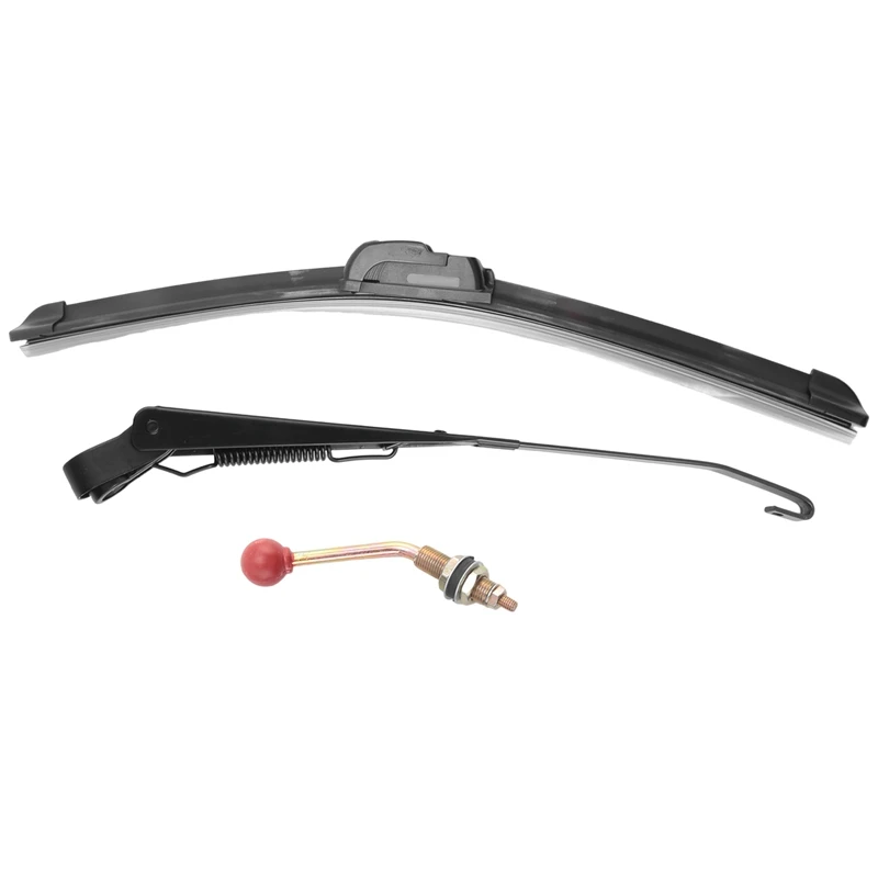 350X400MM Manual UTV Windshield Wiper 15.7 Inch Wiper Kit For Polaris Ranger RZR 800 900 1000 Can Am Kawasaki Honda