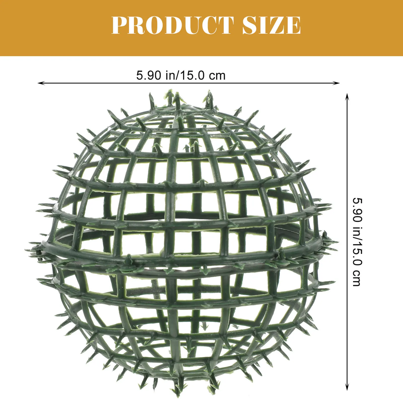 6Pcs Floral Arranging Rack Delicate Grass Ball Design Premium Hard Plastic Flower Holder for Bouquets Wedding Props Party Decor