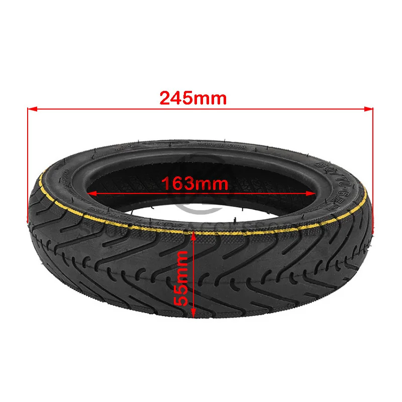 60/70-6.5 Tire for Ninebot Max G30 Electric Scooter, Tubless Tyre, Yuanxing Brand, Replace Parts, High Quality10 inch Tire