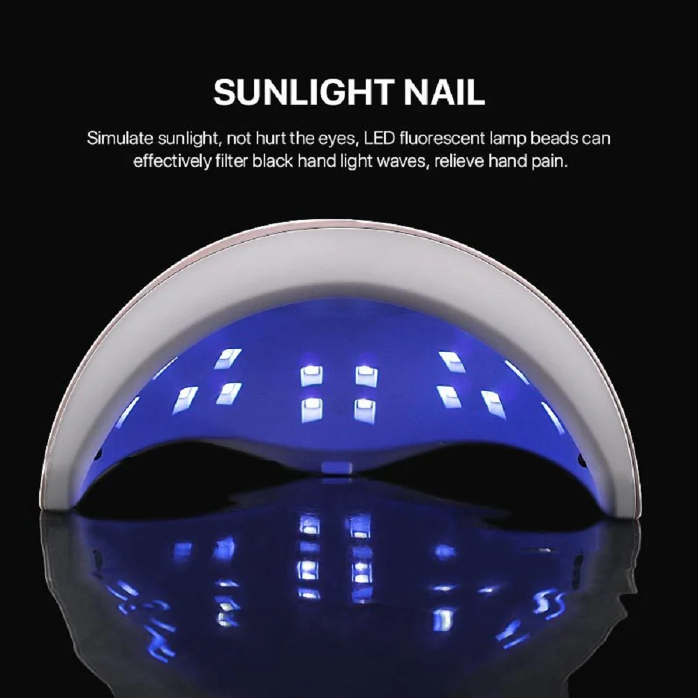 Yikoolin Nagel Droger Uv Led Nail Professionele Uithardingslamp Voor Gel Nagellak Nagels Kunst Accessoires Voor Thuissalon