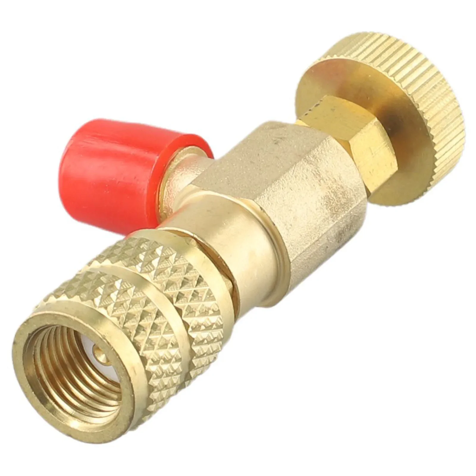 1PC R410A Refrigeration Tool Air Conditioning Safety Valve Adapter Fitting Refrigeration Charging Copper Adapter Tool Part