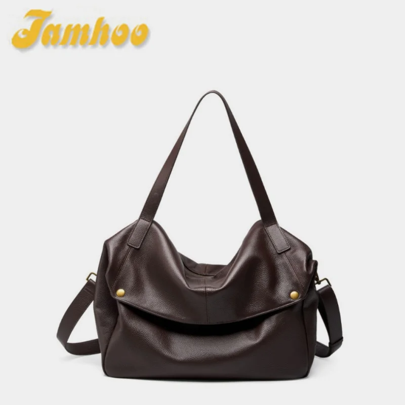 

Jamhoo 2025 Winter Luxury Design New Large-capacity Shoulder Bag European and American Soft Tote Bag Simple Casual Women's Bag